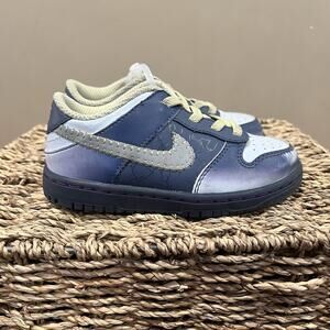 Nike Dunk Low Size 9C Halloween Diffused Blue Tint Boys Shoes FQ8358-491